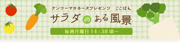 ケンコーマヨネーズプレゼンツ ごごばん「サラダのある風景」 ケンコーマヨネーズプレゼンツ ごごばん「サラダのある風景」