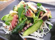 胡瓜とタコのピリ辛中華サラダ