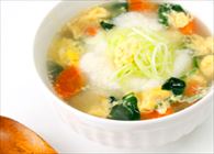 長いもと豆腐のふんわり生姜スープ