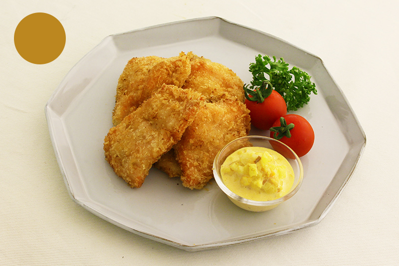 和風タルタルで食べる鮭フライ 和風タルタルで食べる鮭フライ