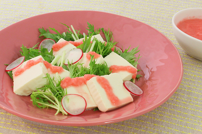 紅しょうがと豆腐の和サラダ