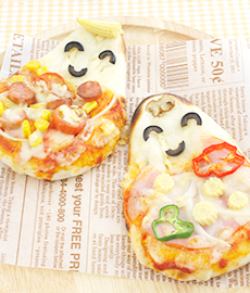 ナンで簡単！デコレーションピザ