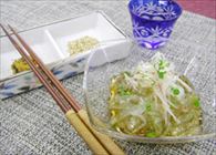 さっぱりなすの素麺仕立て