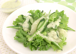 緑SOZAIとグレープフルーツのサラダ　～キウイドレッシング