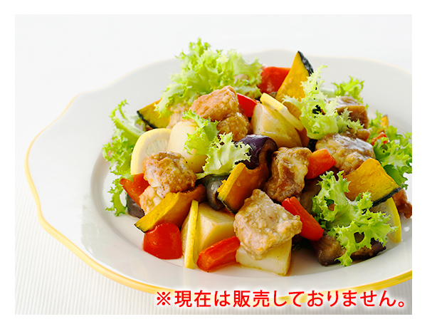 豚肉と彩り野菜のレモンガーリックバターソース
