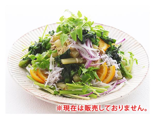 ～からだリセット～春のほろ苦野菜とオレンジのサラダ