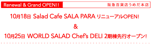 Salad Cafe SALA PARA 阪急百貨店うめだ 本店 Salad Cafe SALA PARA阪急百貨店うめだ 本店