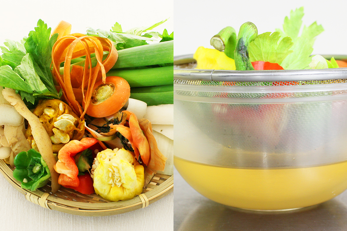 野菜を無駄なく活用する ベジブロス Salad Cafe サラダカフェ サラダのある毎日で お客様の笑顔と健康をサポートします